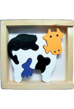 小牛哞哞立體拼圖盒