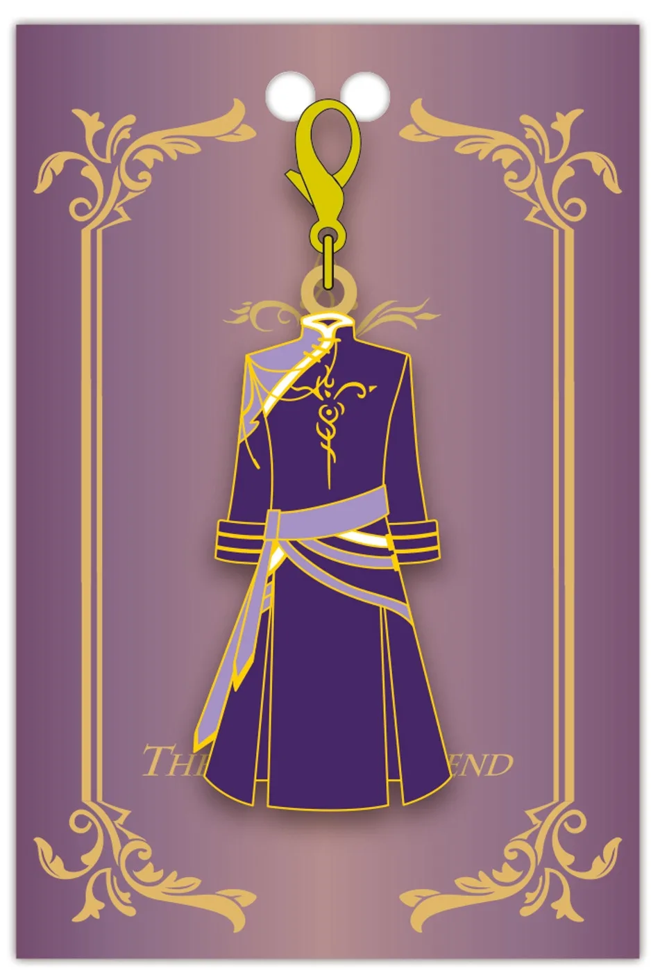 仿琺瑯金屬吊飾《特殊傳說》紫袍