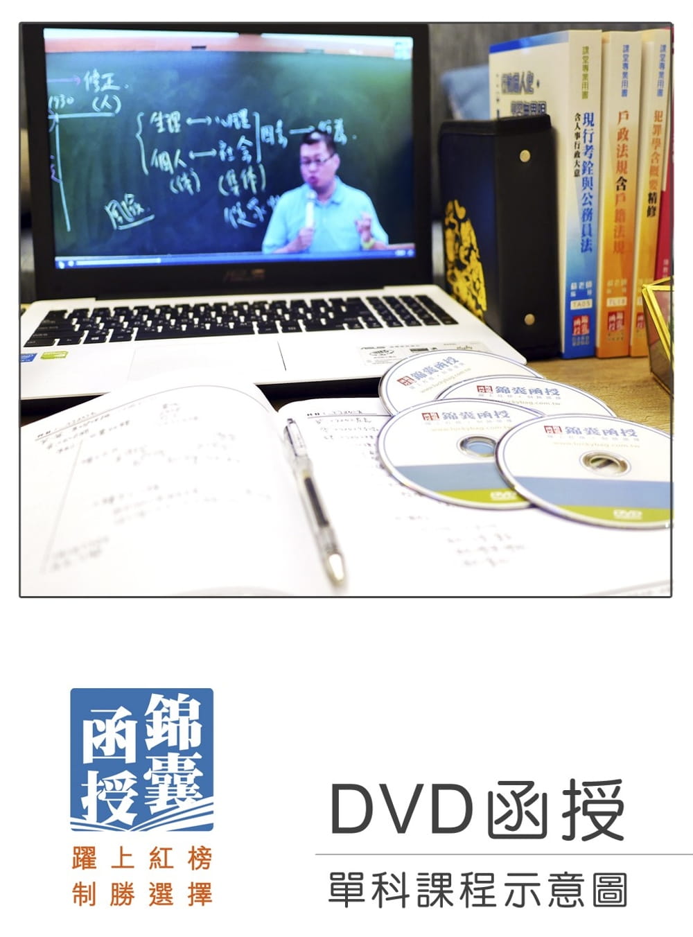 【DVD函授】郵政法暨交通安全常識(含郵政三法)：單科課程(109版)