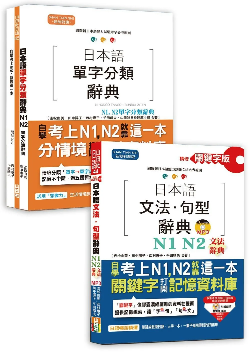 日本語文法句型及單字分類辭典超高命中率套書：精修關鍵字版